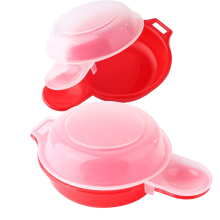 2 sets Microwave Egg Cooker,1 Minute Fast Egg Hamburger Cooking Tool