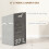 Homcom HOMCOM Removable 37L Laundry Hamper with Bamboo Bathroom Storage Cabinet 9