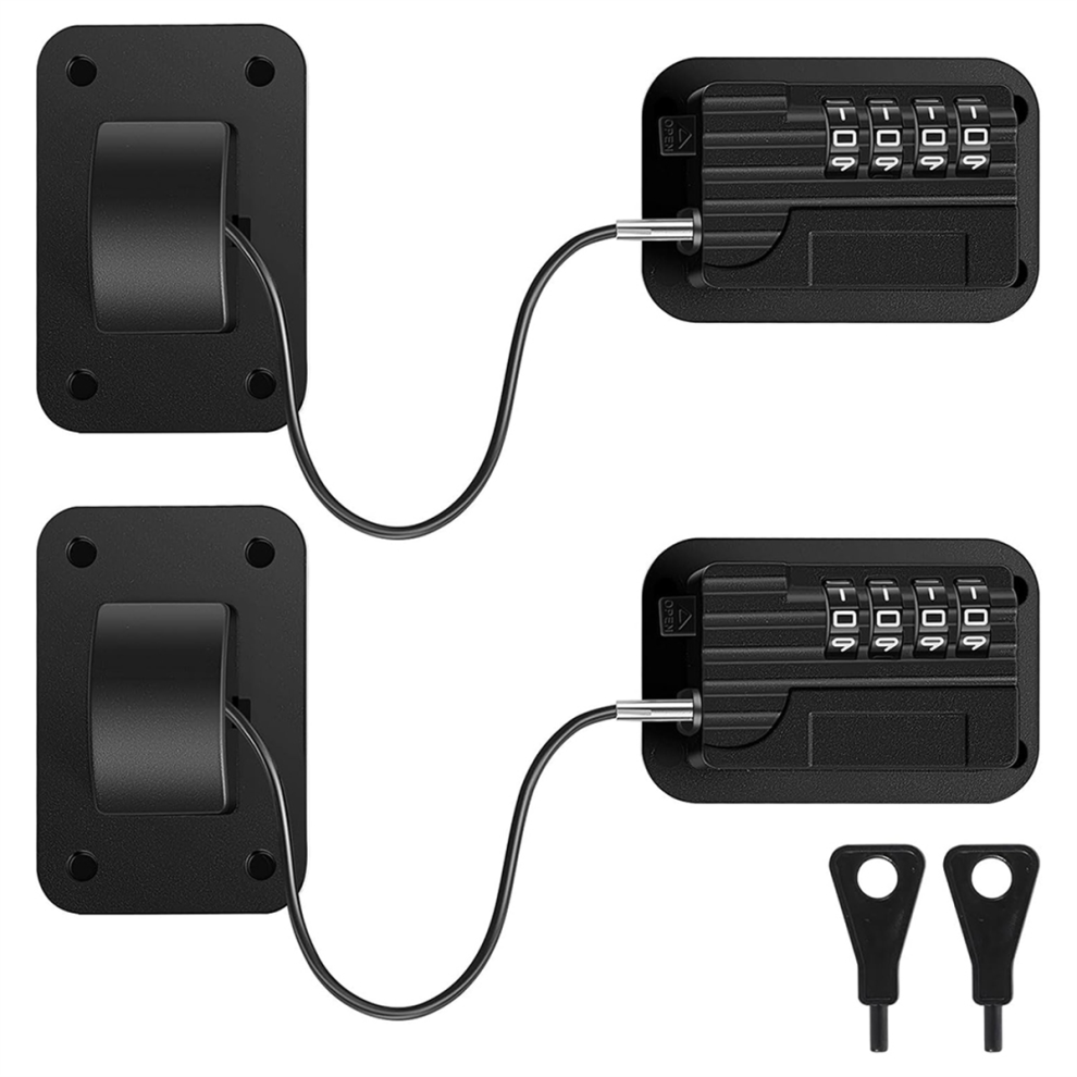 2 Pack Refrigerator Fridge Lock with Password Unlocking