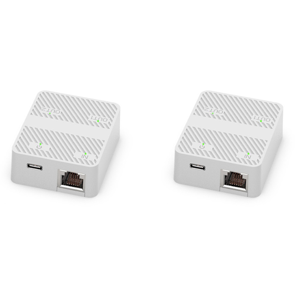White 2 Port Gigabit Network Switch Rj45 Switch Network Splitter