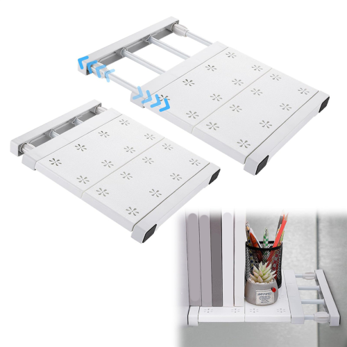 2 Pcs School Locker Shelf Organizer - Adjustable Locker Divider Mate 1