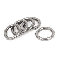 Anéis O de Aço Inoxidável Soldados para Cinta Webbing 20mm x 3mm - 5 Peças