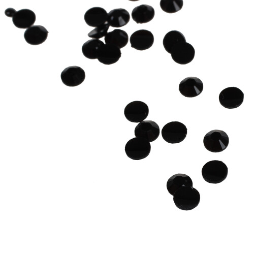 2000pcs Crystal Flatback Acrylic Rhinestones Beads(Black) 2