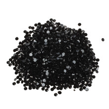 2000pcs Crystal Flatback Acrylic Rhinestones Beads(Black)