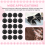 2000pcs Crystal Flatback Acrylic Rhinestones Beads(Black) 7