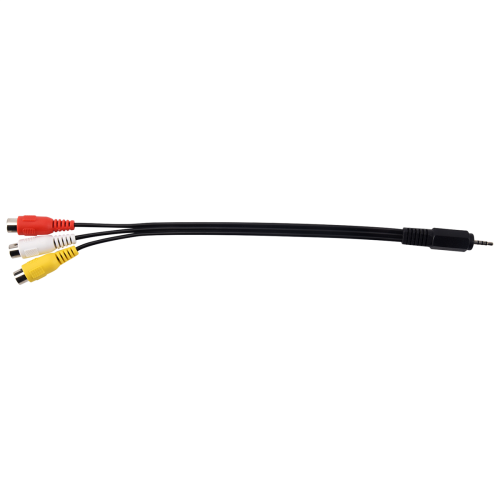 2,5 mm Μίνι AV Αρσενικό σε 3 RCA Θηλυκό M/F Αντάπτορας Καλώδιο Ήχος-Βίντεο 2