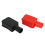 2 Pcs Battery Positive and Negative Protective Covers,Rubber Sleeves 5