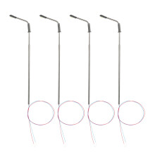 20 peças de postes de iluminação pública de 10 cm LQS08 cabeça única - branco brilhante