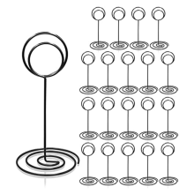 20Pcs - 3.35 Inch Place Card Holder Table Number Stands for Wedding A