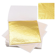 200 PCS Gold Sheets Gold Foil for Art Gilding Flakes Multipurpose