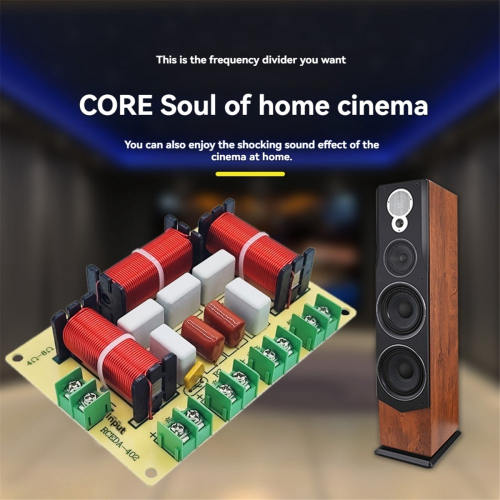 200W 4 Way Crossover Dual + Midrange + Treble Frequency Divider 1