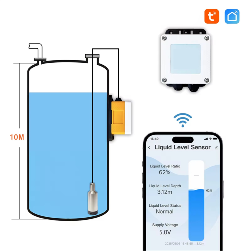202W Tuya Submersible Sensor Water Tank Level Sensor UK Plug 1