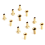 20 Pcs Lyre Harp Tuning Pin Nails with 20 Pcs Rivets Set 4