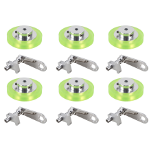 200mm Aluminum Polyurethane Industrial Encoder Wheel Measuring Wheel