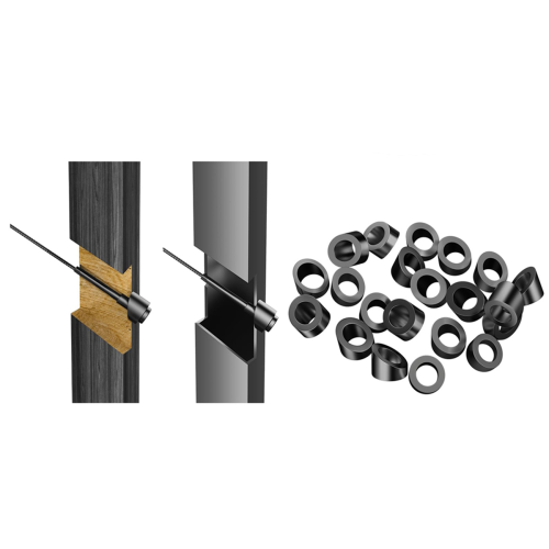 20 Pack 5/16Inch ID Black Angle Washers for Cable Railing Posts 1