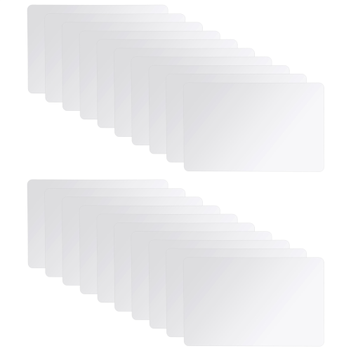 20 τεμάχια NFC κάρτες λευκές κενές για NTAG215 PVC ετικέτες 504 bytes, ετικέτα με τσιπ 1