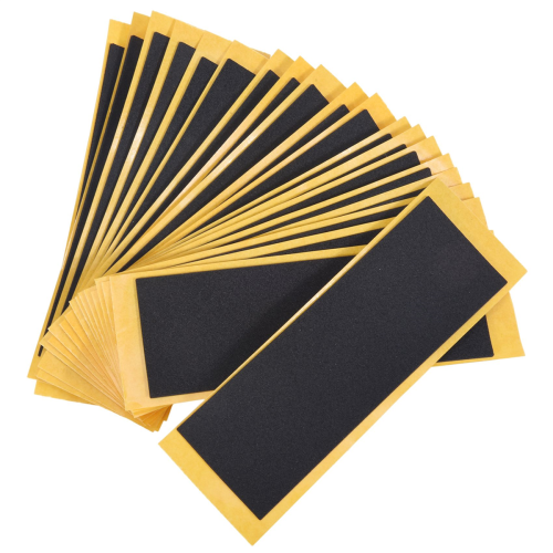 20 Τεμάχια ανά Πακέτο Μαύρο Fingerboard Deck, Άκοπη Ταινία, Αυτοκόλλητα 38x110 mm