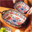 Backform Household underglaze ceramic ware Hightemperature baking mold Large capacity handle bowl Deep baking tray (19.5cm) 5