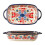 Backform Household underglaze ceramic ware Hightemperature baking mold Large capacity handle bowl Deep baking tray (19.5cm) 1