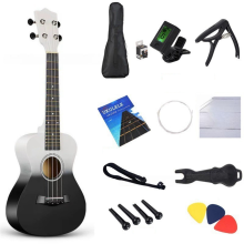 23-Inch Two-Tone Wooden Mini Guitar Four-String Ukulele Mini Guitar A