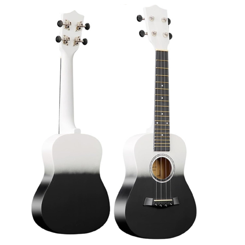 Mini guitarra de madeira bicolor de 23 polegadas, ukulele de quatro cordas, mini guitarra A 2
