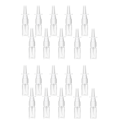 20Pcs Nasal Bottle, 10ML Clear Small Empty Nose Bottle 1