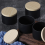 24 Pack 4 Oz Black Candle Tins with Lids, for Making Candles Bulk 6