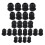 24 Pcs Plastic Waterproof Adjustable 3.5 - 13mm Cable Gland Joints 2