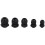 24 Pcs Plastic Waterproof Adjustable 3.5 - 13mm Cable Gland Joints 3