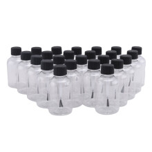 24 frascos de cola vazios com pincéis de 1,7 oz, materiais de artesanato para crianças