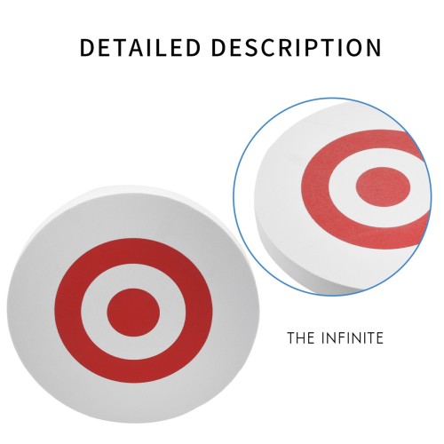 25 x 3Cm Archery Eva Foam Target Bow Moving Practice White+Red 2