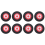25 x 3Cm Archery Eva Foam Target Bow Moving Practice Black+Red 1