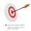 25 x 3Cm Archery Eva Foam Target Bow Moving Practice White+Red 2