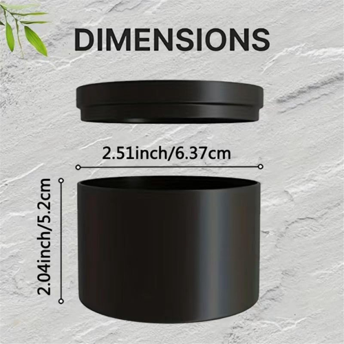 24Pcs Black Candle Tins, 4Oz Empty Candle Tin for DIY Candles Making 1