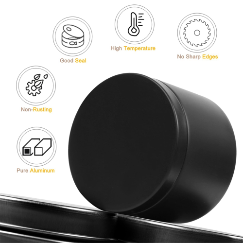 24Pcs Black Candle Tins, 4Oz Empty Candle Tin for DIY Candles Making 2