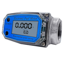 Medidor de vazão de turbina digital 25 para medição de gasolina, água, mar azul
