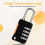 2PCS 4 Digit Number Combination Pad Lock Luggage Security Coded Lock 4