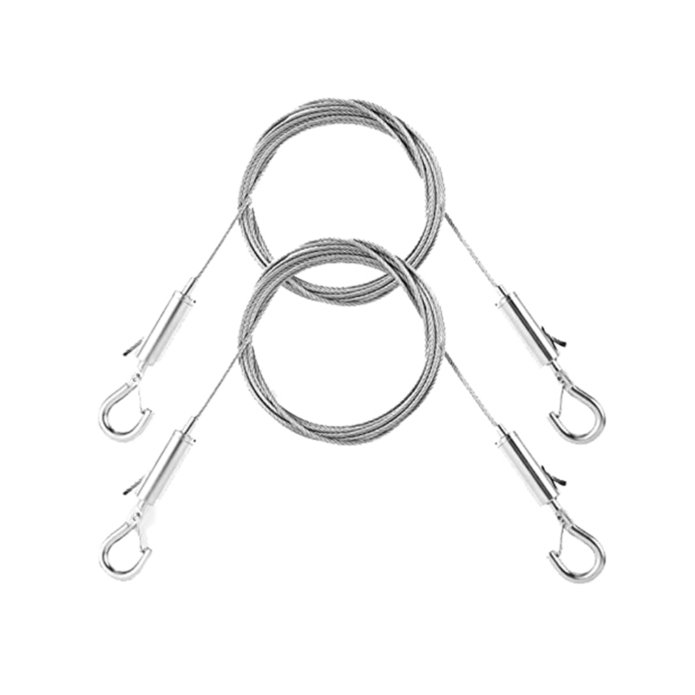 2Pcs Adjustable Picture Hanging Wire Kit,1Mx1.5mm Cables Hanging Rope 4712314110394