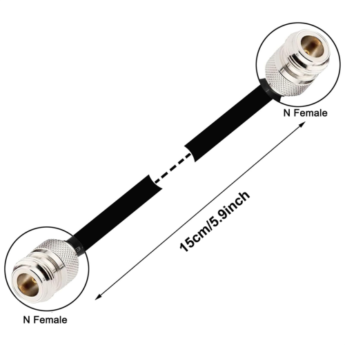 2PCS Door/Window Pass Through Flat Coaxial Cable 50 Ohm SO239 1