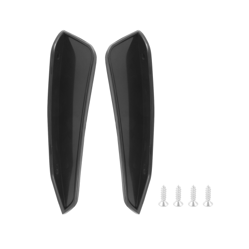 2Pcs Front BUmper Side Air Splitter Spoiler Black for 2