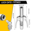 2Pcs Double Handle Grease Nipple Coupler 4