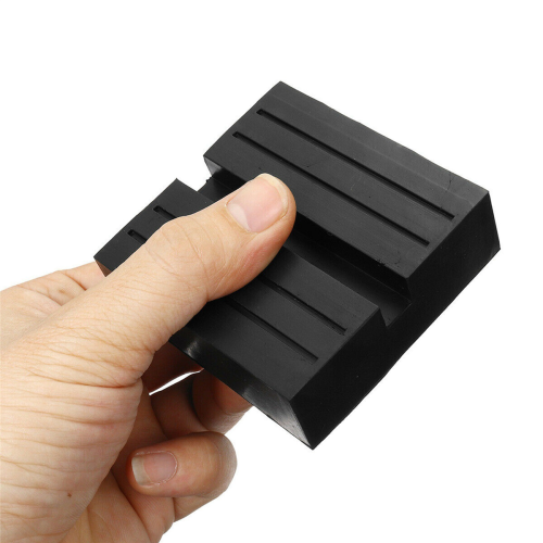 2Pcs Car Slotted Lift Trolley Jack Disk Block Rubber Guard Adapter 2