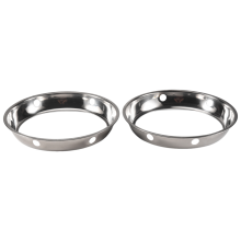 2 peças de anel de aço inoxidável para wok, tamanho universal metálico para fogão a gás