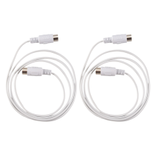 2Pcs MIDI Extension Cable 5 Pin Male to 5 Pin Male Electric , 1.5M