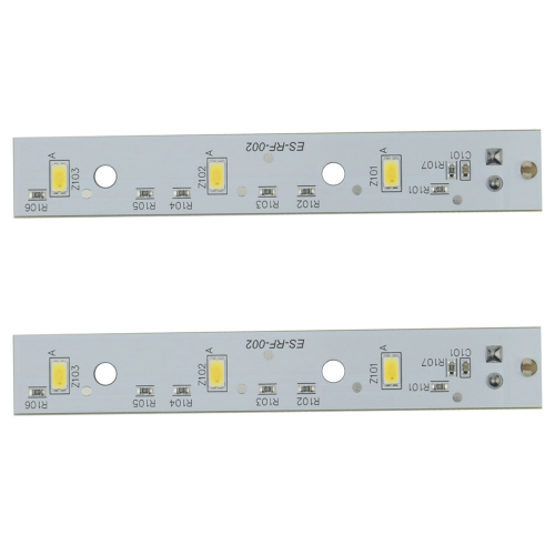 2 peças WR55X26671 Luz LED compatível com geladeiras Luz LED