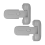 2Pcs Safe Fridge Lock, Child Proof Refrigerator Door Lock, Grey 1