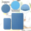 2Pcs Sewing Machine Muffling Mat Pedal Mat Sewing Machine Mat blue 2