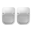 2Pcs Portable Laptop Stand Foldable Bracket Laptop Silver 3