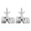 2PCS Silk Screen Printing Butterfly Frame Hinge Clamp DIY Hobby Tool 2