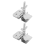2PCS Silk Screen Printing Butterfly Frame Hinge Clamp DIY Hobby Tool 7